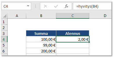 Oma funktio lisätty